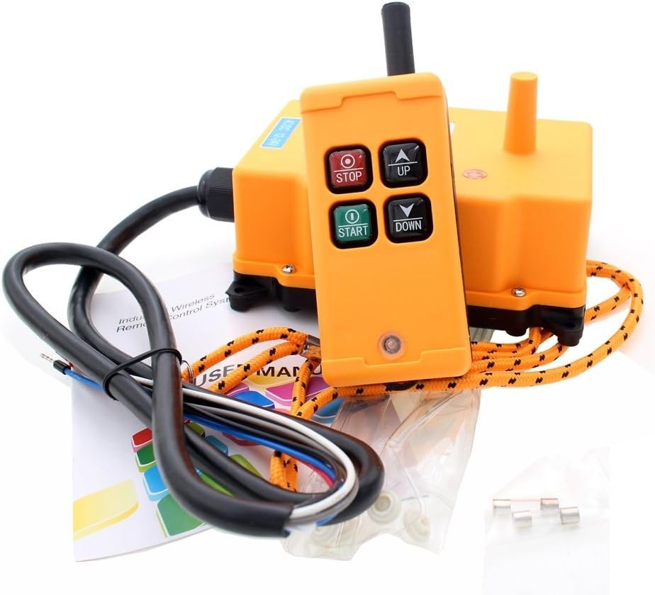 4 Key Crane Industrial Remote Control Wireless Transmitter Push Button Switch...