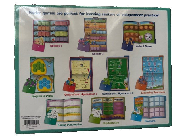 Lakeshore language skills elementary folder games 10 self checking games