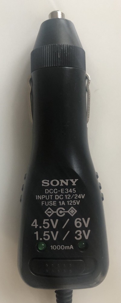 Sony DCC-E345 Car Battery Cord for MD Walkman, CD Walkman