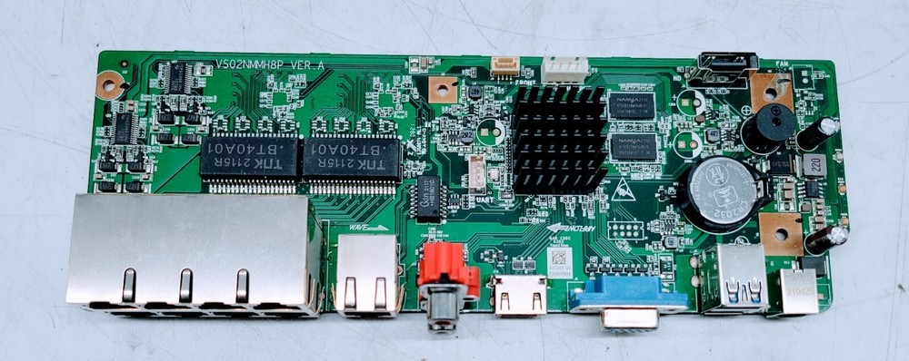 SR-08NI-KI-8P Network Video Recorder Main Board (Disassembled)