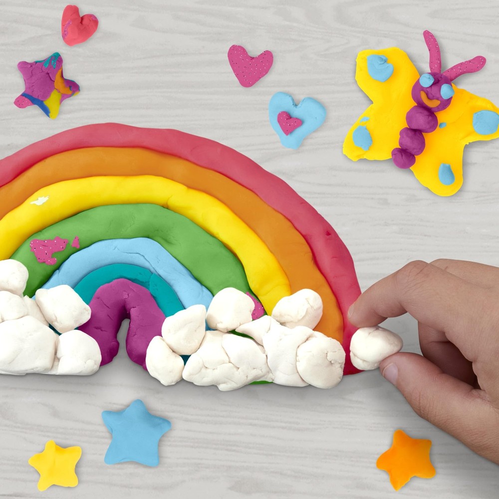 Assorted Play Dough 10-Pack, Non-Toxic Modeling Compound for Kids Ages 2+