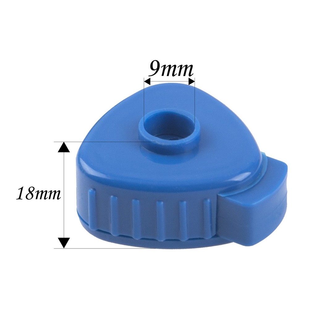 6Pcs Plastic Quick-set Cymbal Nut Compatible with Percussion Drum Kit (Blue)