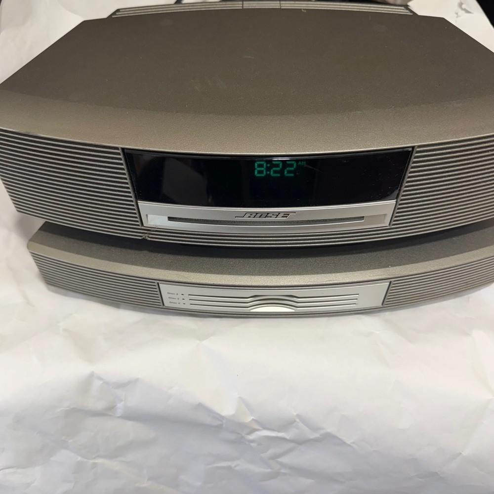 Bose Wave Music System III Multi-CD Changer Graphite Gray 4-Disc Remote FM/AM