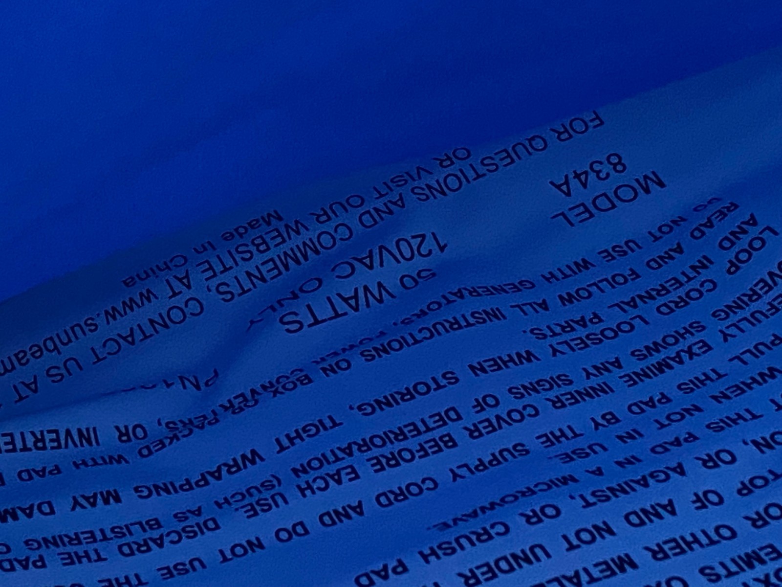 NIB New 2016 Sunbeam King Size Heating Pad - Ultra Heat Technology 12”x24” XL