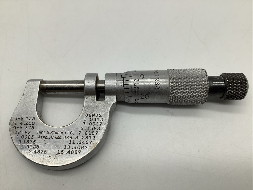 Starrett T232 Micrometer USA