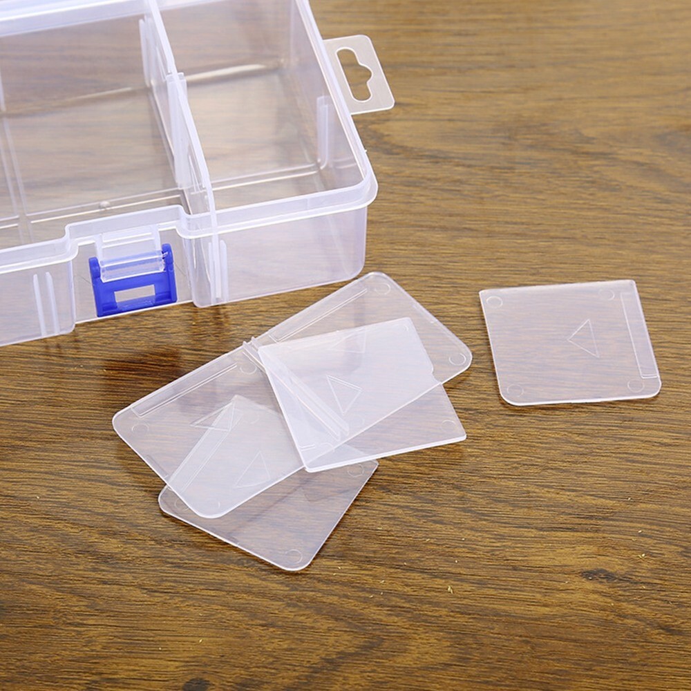 Compact Screw Holder Case with Adjustable 6 Compartments for Plastic Box