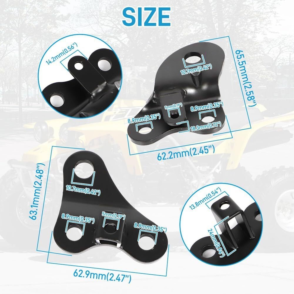 Motor Mount Set Upper Left Right Front For 1987-2006 Yamaha Banshee 350 Engine