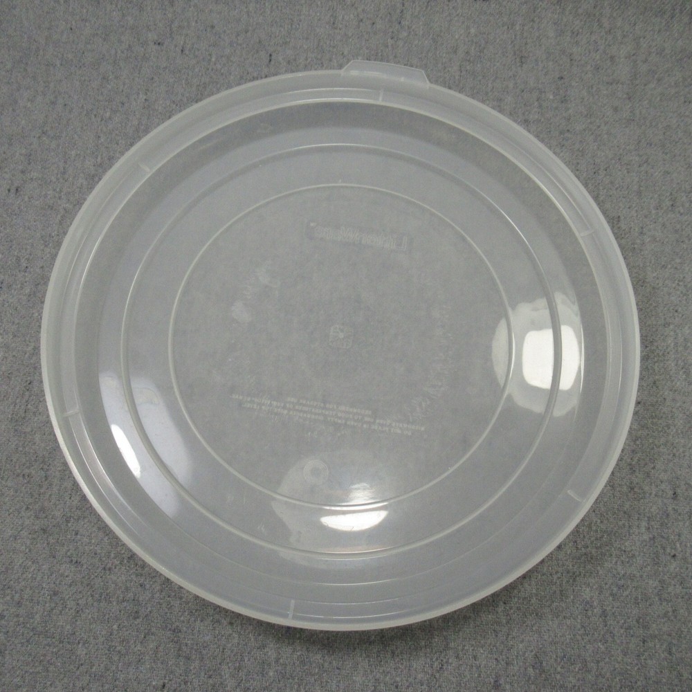 2 LittonWare Microwave Plastic Divided Plates Lids 4 Compartments White 44096