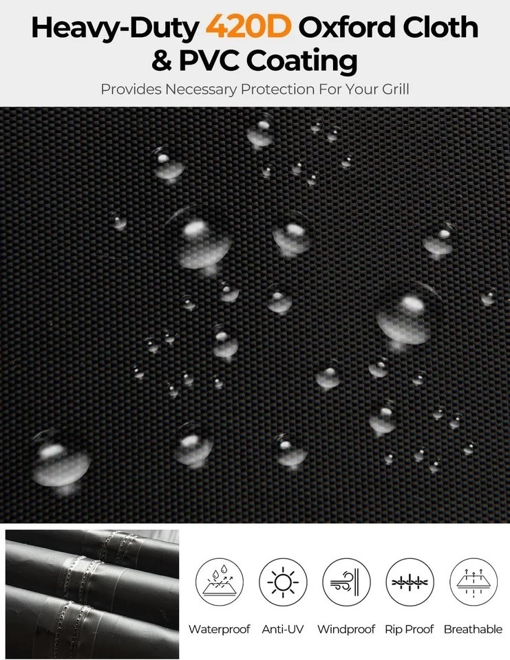 BBQ Gas Grill Cover 67 Inch Barbecue Waterproof Outdoor Heavy Duty UV Protection