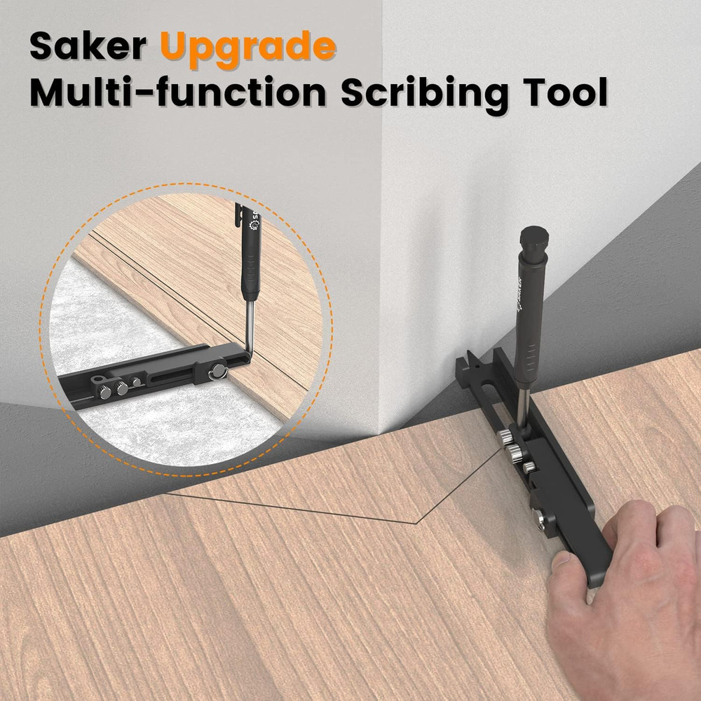 Saker Multi-Function Scribing Tool- Construction Pencil- Aluminum Alloy Scribe T