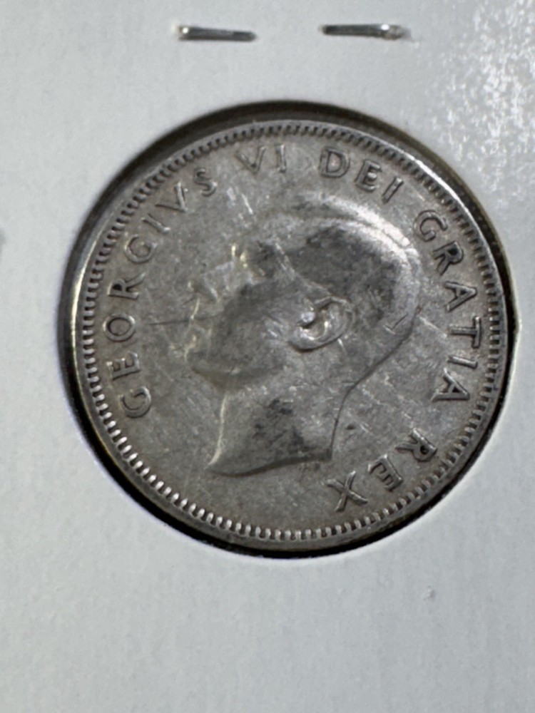 1951 Canada 25 Cents Silver Coin