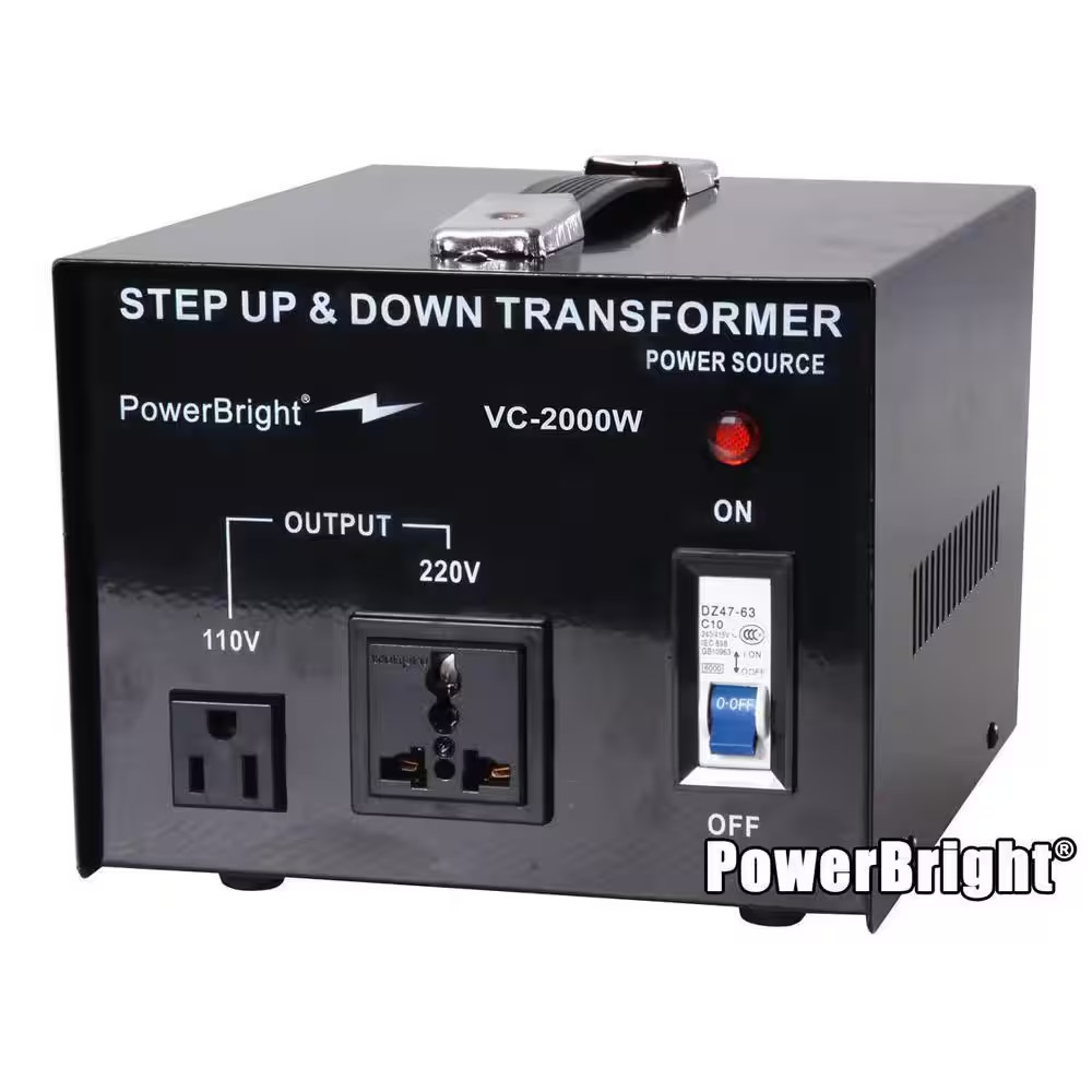 2000-Watts Step Up/Down Converter 110/120-Volt - 220/240-Volt Voltage Transforme