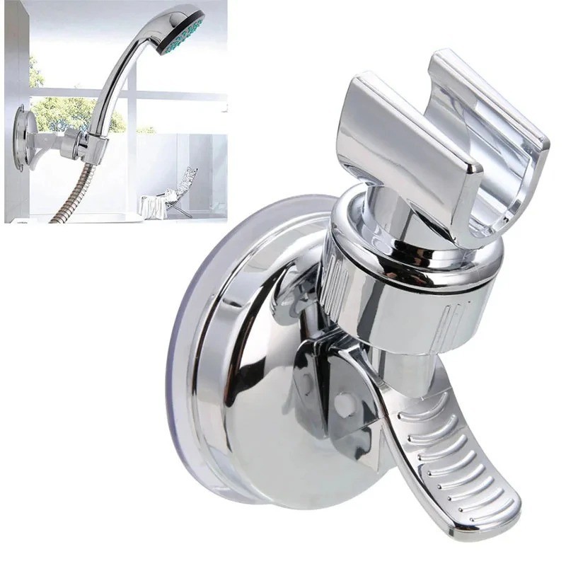Adjustable Shower Head Holder Suction Cup Handheld Showerhead Wall Mount Bracket
