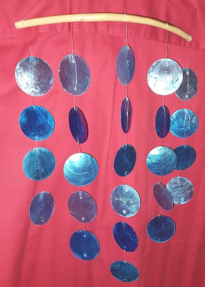 Handmade Shell Wind Chimes Capiz Shell Wind Chime Outdoor Indoor Decor
