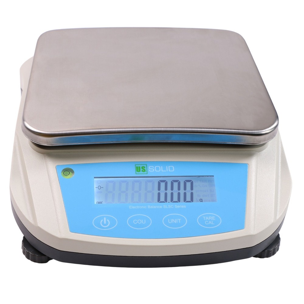 U.S. Solid 5000 x 0.01 g Precision Balance Scale RS232 USB Interface AC/DC Power