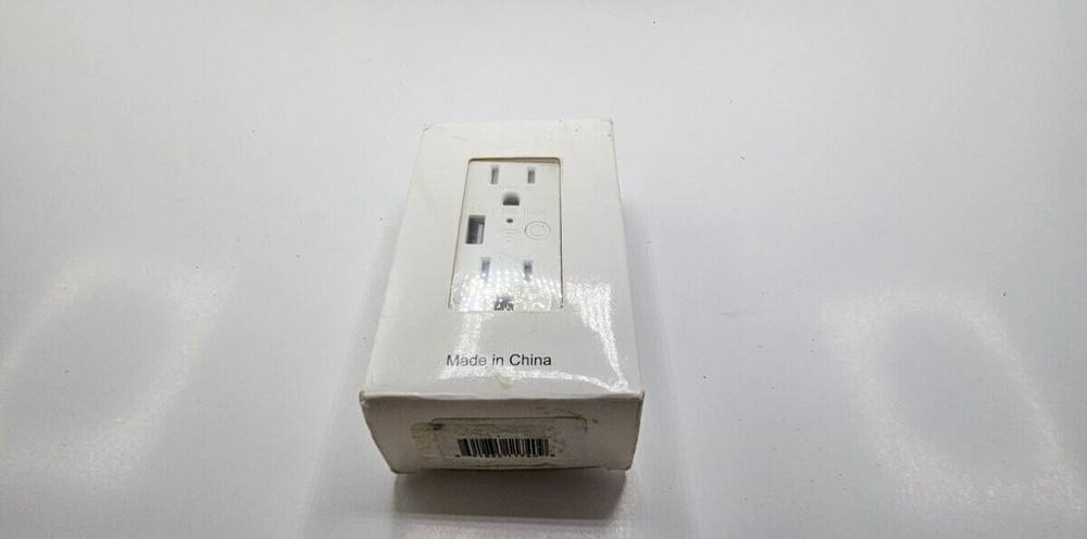 Wall Outlet with USB | One Controlled | One Always On | ( Class 2 USB )