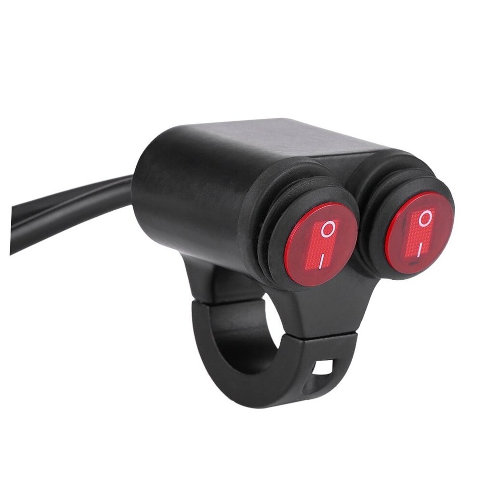 Universal 22mm Motorcycle Handlebar Headlight Switch- Handlebar C default