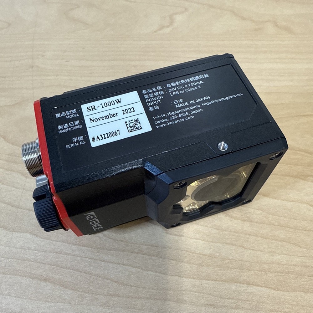 NEW! Keyence SR-1000W Fixed Autofocus Barcode Code Reader - Nov 2022