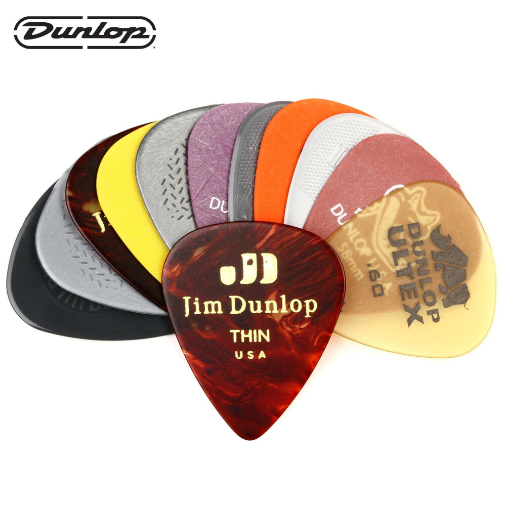 12-PACK Dunlop PVP101 Assorted Guitar Pick Variety Pack, Light/Medium