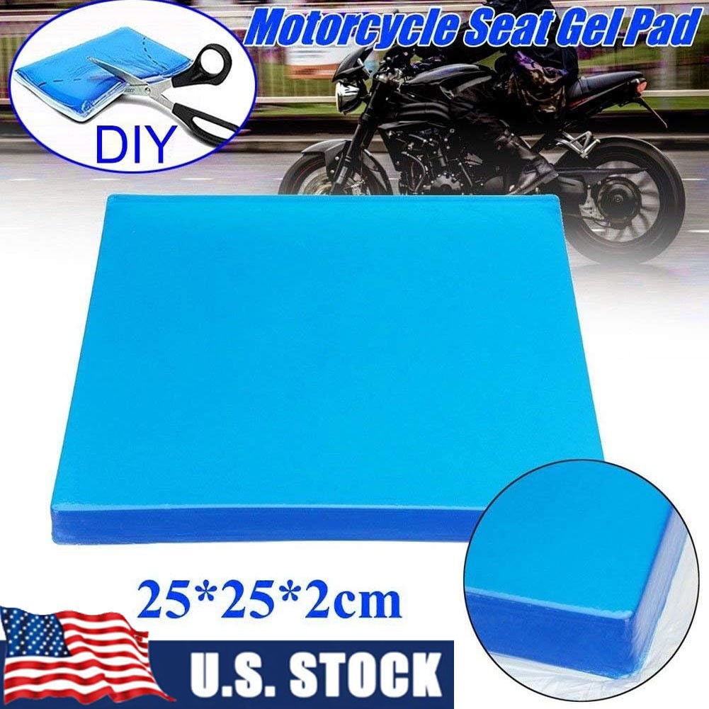 25x25x2cm Motorcycle Seat Gel Pad Shock Absorption Mat Comfortable Cushion