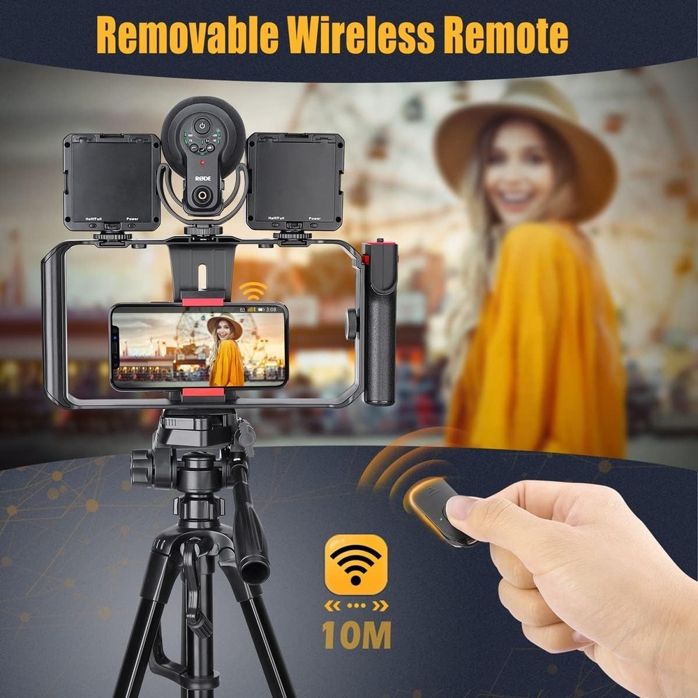 Estabilizador smartphone soporte tripode video control remoto celular android