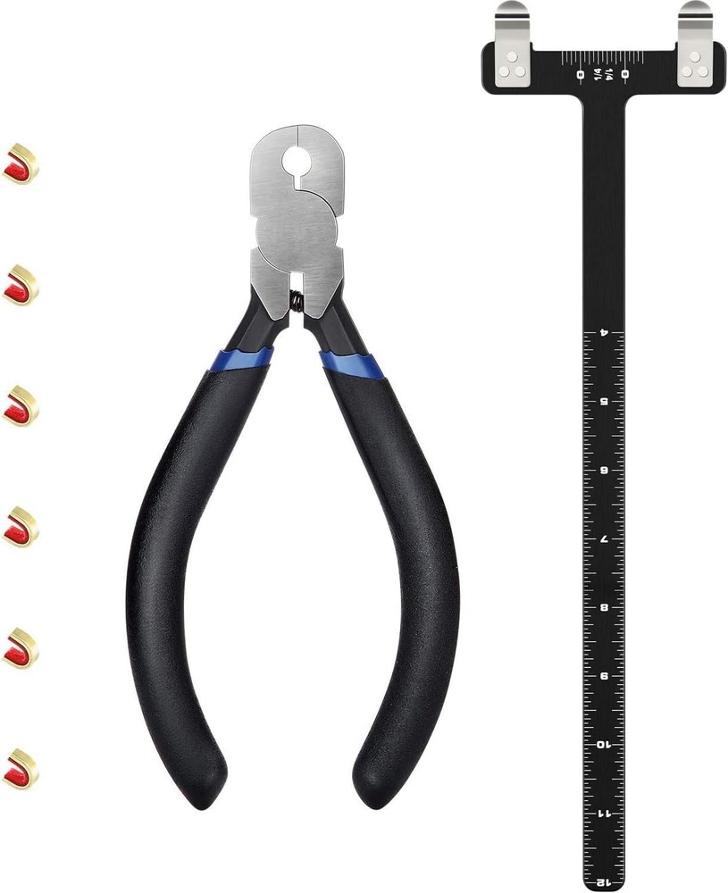 Bow String Nocking Points Pliers Strings Knock Set T Shape Bow Square Ruler N...