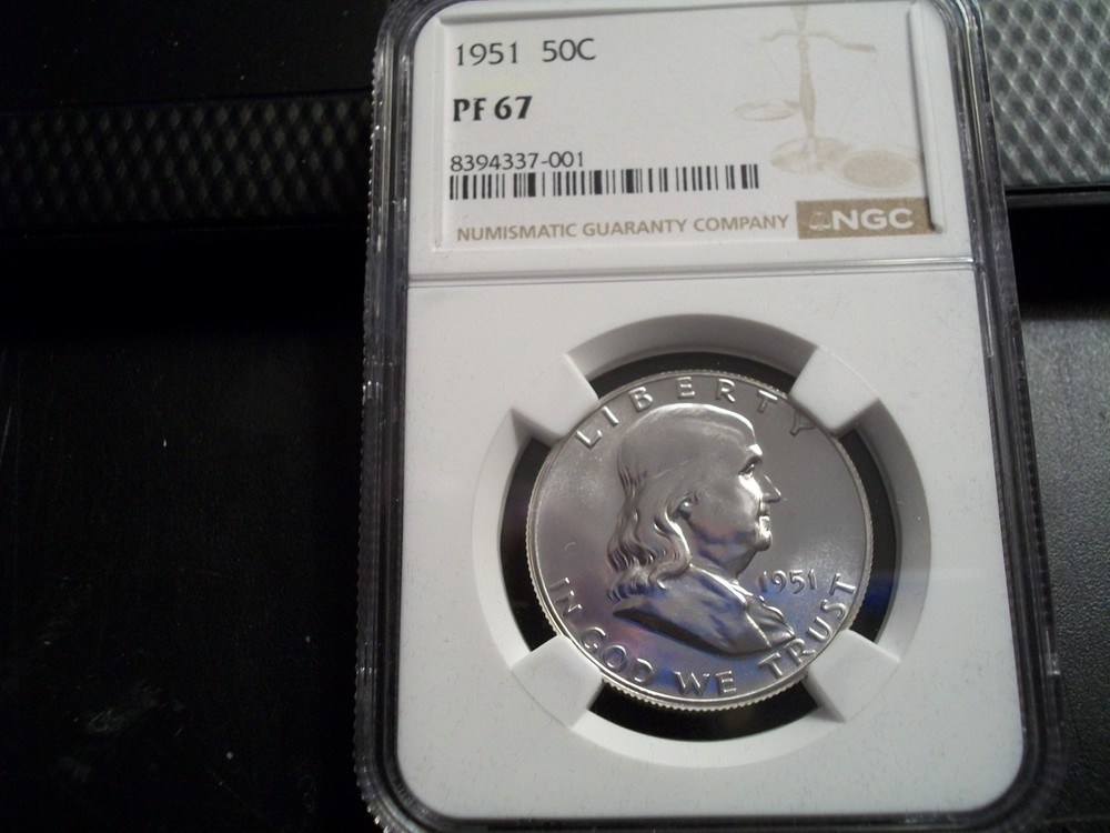 1951 Franklin Half Dollar Proof NGC PR67