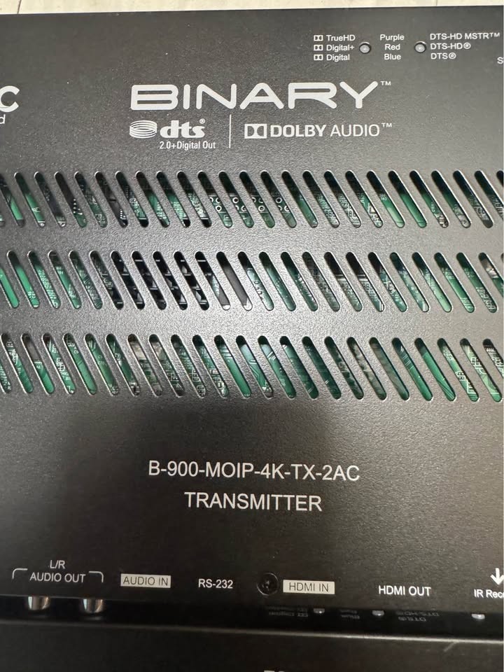 OVRC ENABLED BINARY B-900-MOIP-4K TRANSMITTERS (POE ONLY) TX-2AC ONLY