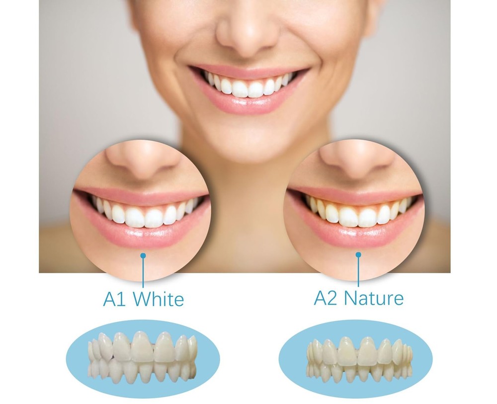 DIY Denture Kit with Impression(2 Sets of False Teeth),Do-It-Yourself Denture...