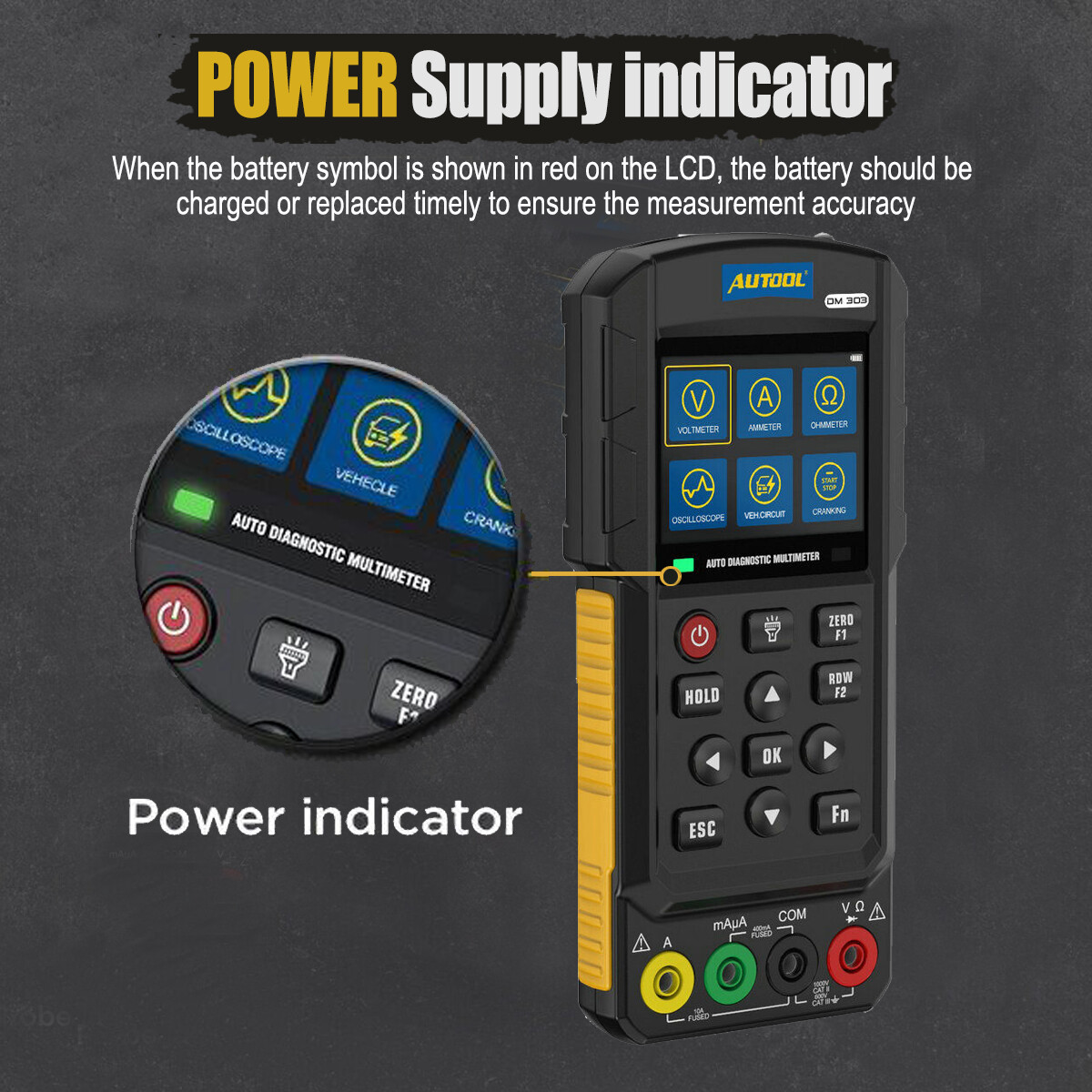 Diagnostic Multimeter Car Circuit Tester Oscilloscope Relay Injector Test K/CAN