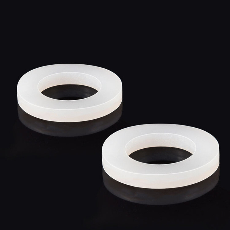 White Silicone Rubber Washer Seal Gaskets Flat O Ring High Temp Pad 3mm Thick