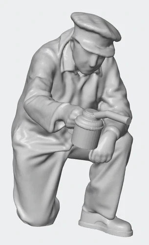 ENGINEER & FIREMAN Resin Print 1/87 HO Scale SET OF 9