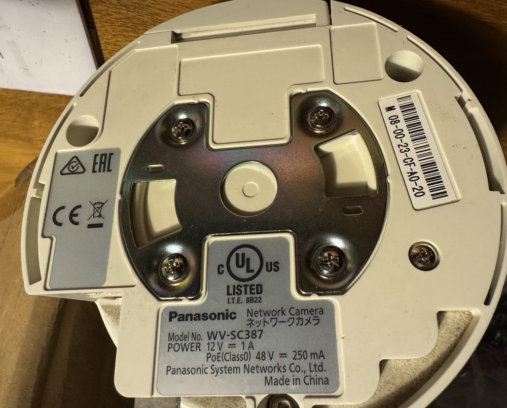 Panasonic WV-SC387 Super Dynamic HD PTZ Dome Network Security Camera