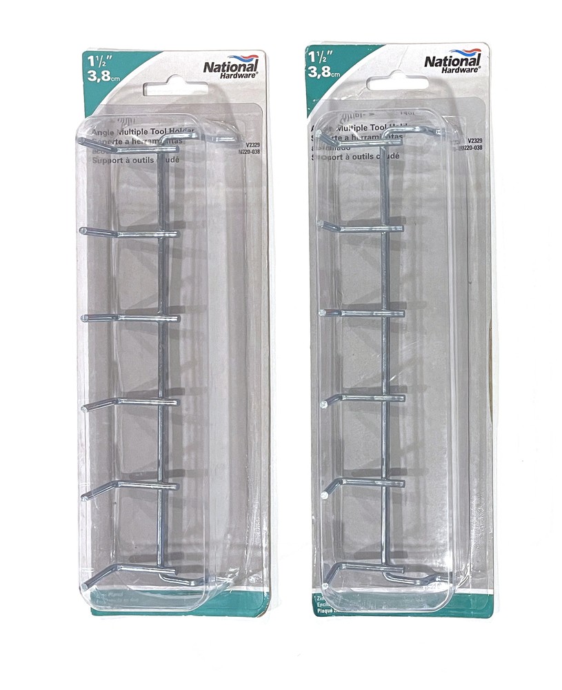 2 pcs Multiple Metal Peg Hooks Pegboard Slat Wall for Hanging Tools Merchandise