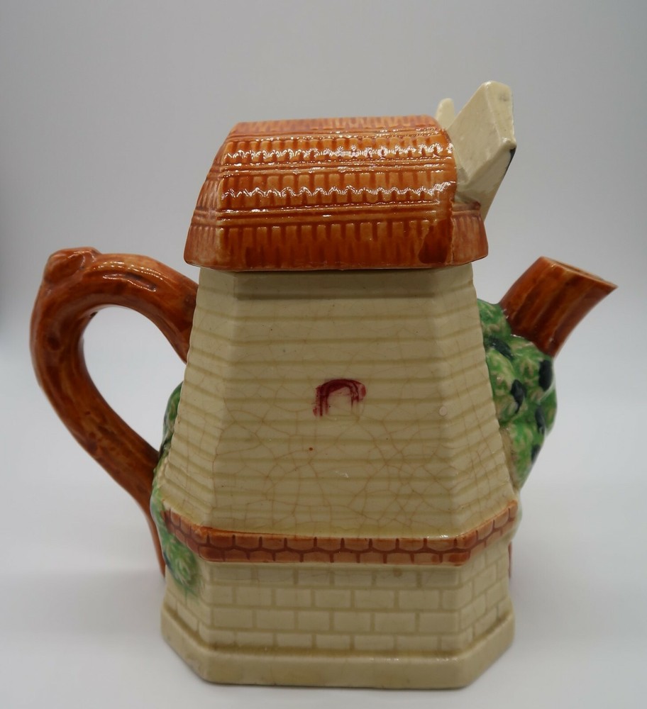 Vintage ceramic Japan windmill figural teapot