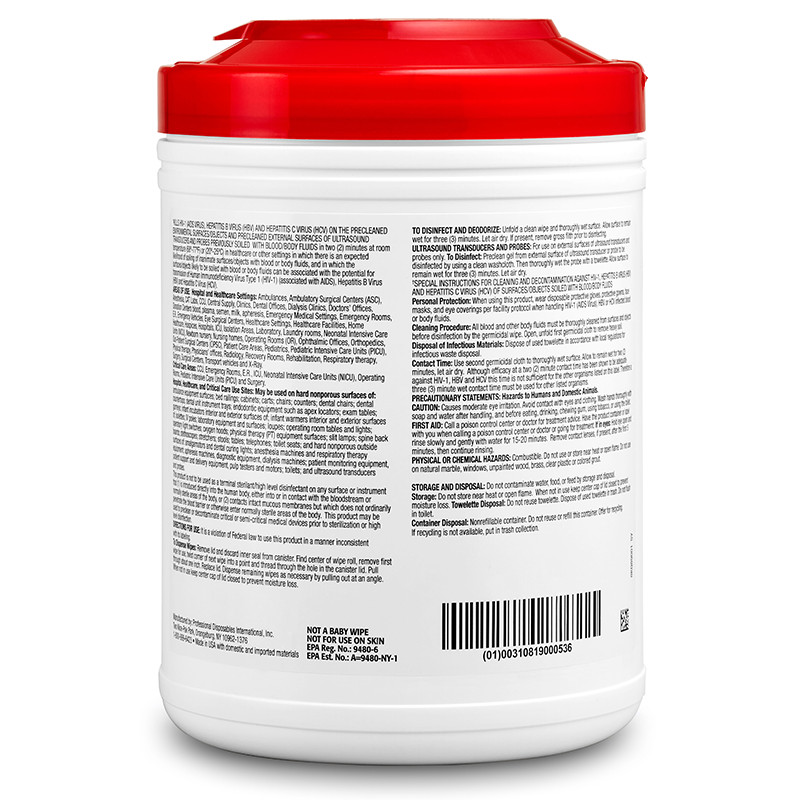 Sani-Cloth Plus Germicidal Surface Wipe Pack - 160 Disposable Cloth Wipes