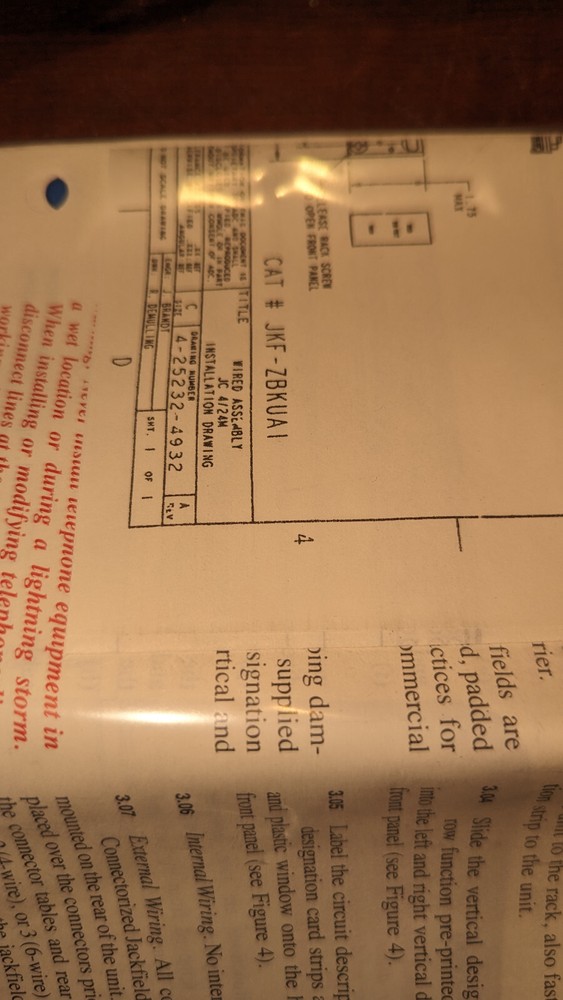 (1) ADC JKF-ZBKUAI Vectorized Jackfield Patchbay NEW