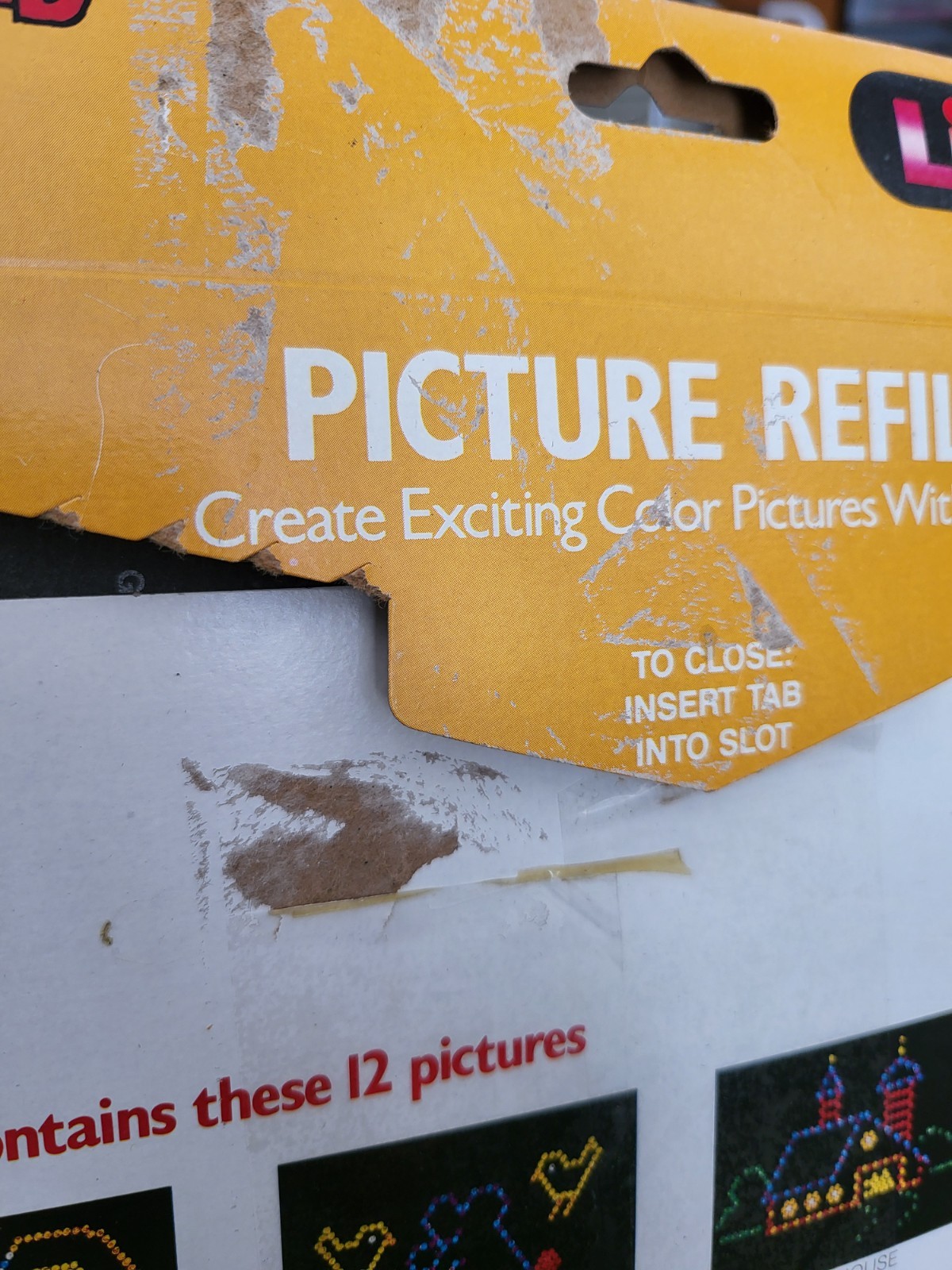 Vintage 1988 LITE BRITE Barnyard Fun COMPLETE Refill Pack Animals Classic