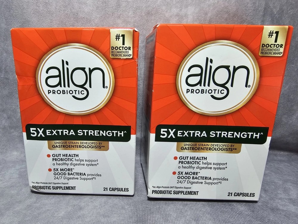 Align 5X Extra Strength Probiotic Supplement (42 capsules), New EXP 2026+