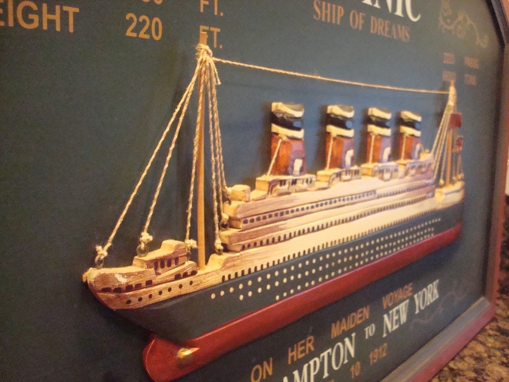 Large embossed 3-Dimensional Titanic Wall Plaque (#502)