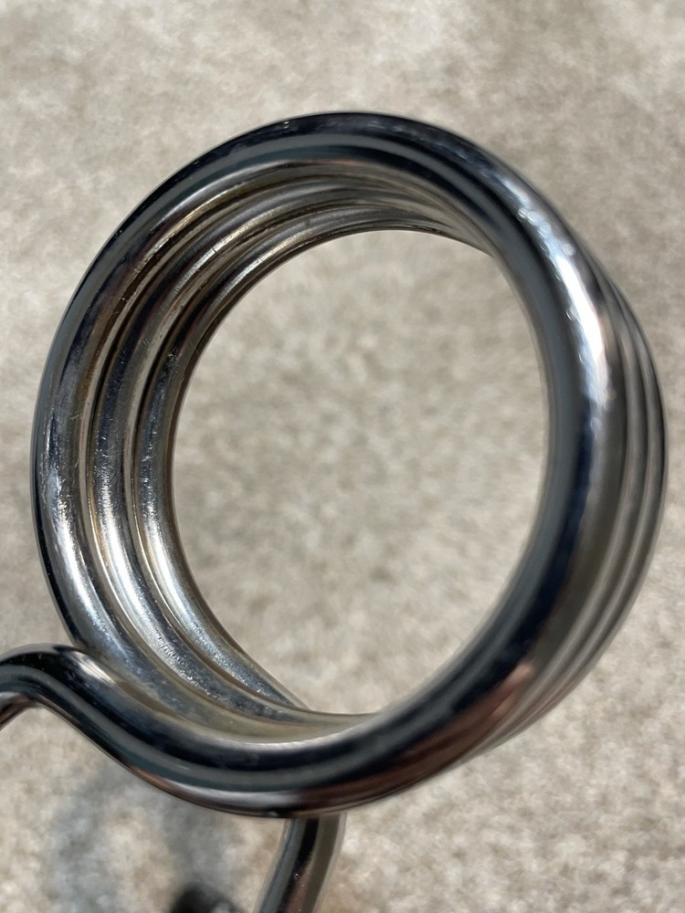 Weider Olympic Size Spring Collars 2" Clips for Barbell, Large