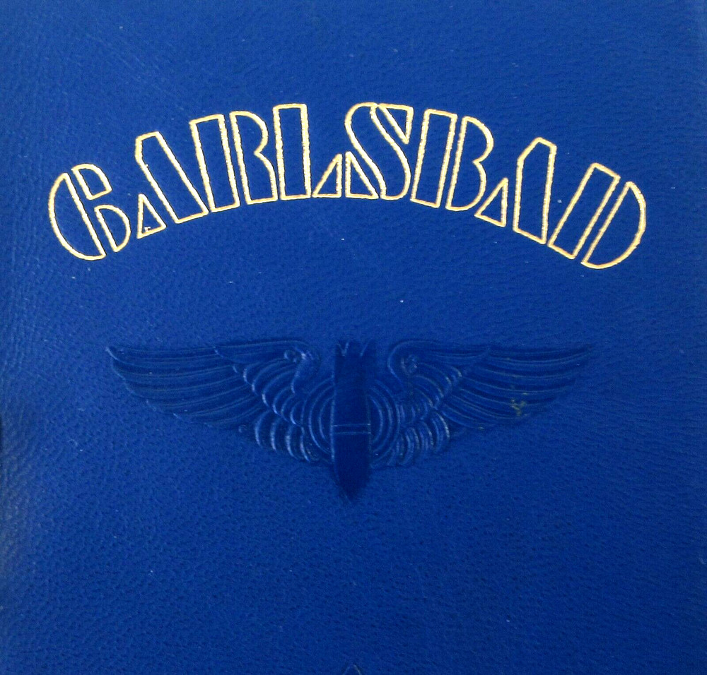 WWII Army Air Corps Bombardier Graduation Program Wings Cover Carlsbad AAF 1945