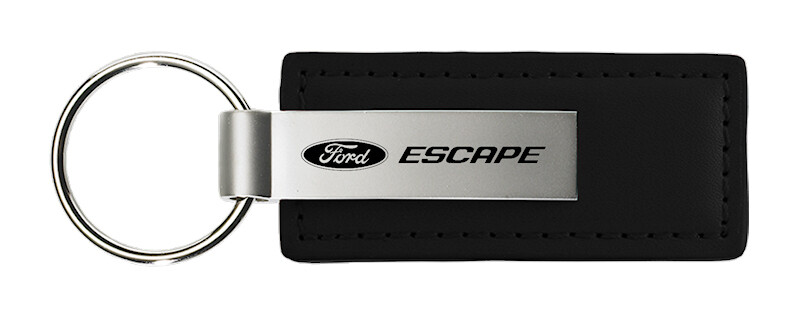 Ford Escape Leather Keychain (Black)