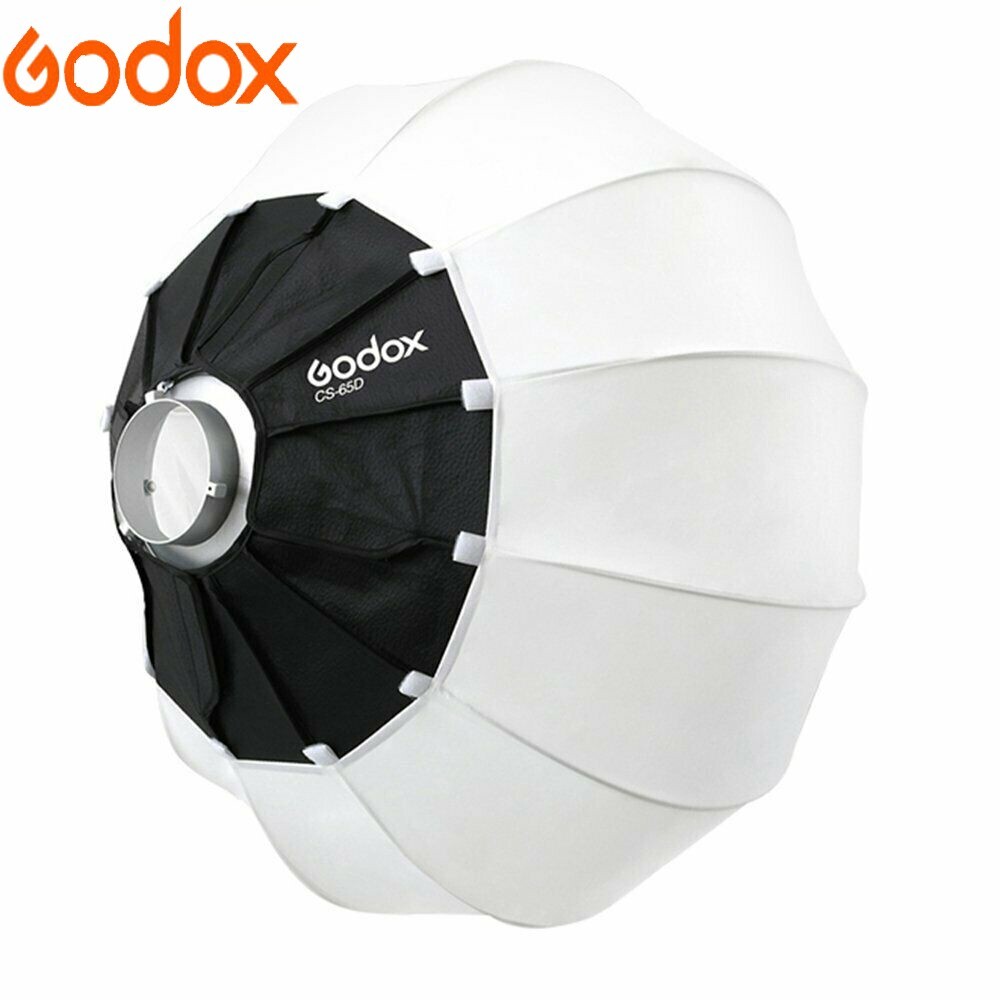 Godox CS-65D 65cm Bowens Collapsible Lantern Globe Shape Softbox + Light Stand