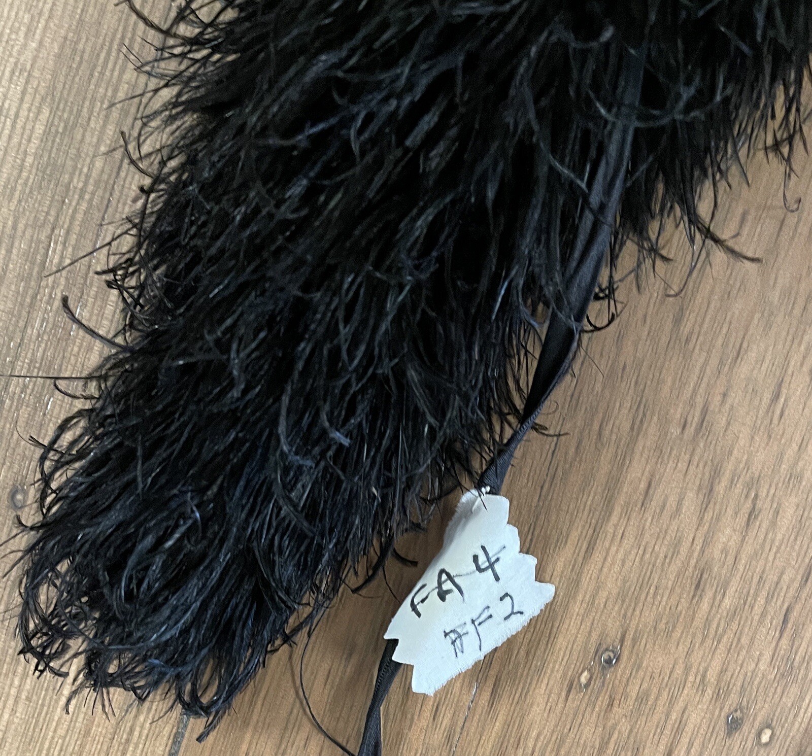 Antique 33” Ostrich Feather Neck Boa Scarf Wrap Edwardian Era Womens French 1900