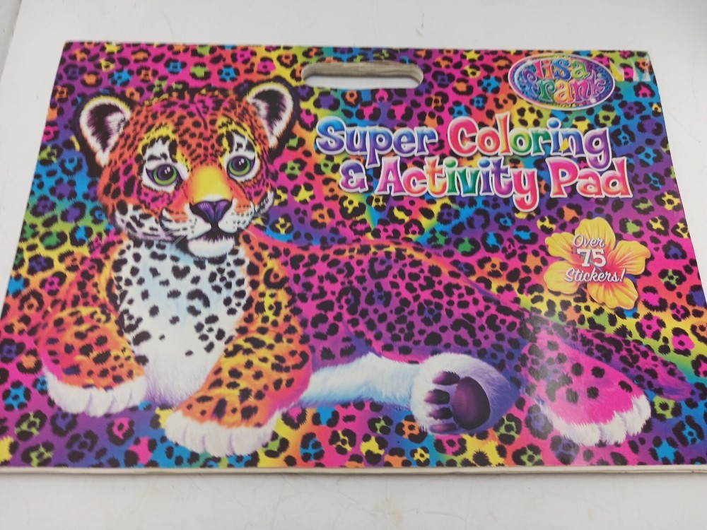 lisa frank coloring  super and  activity pad book