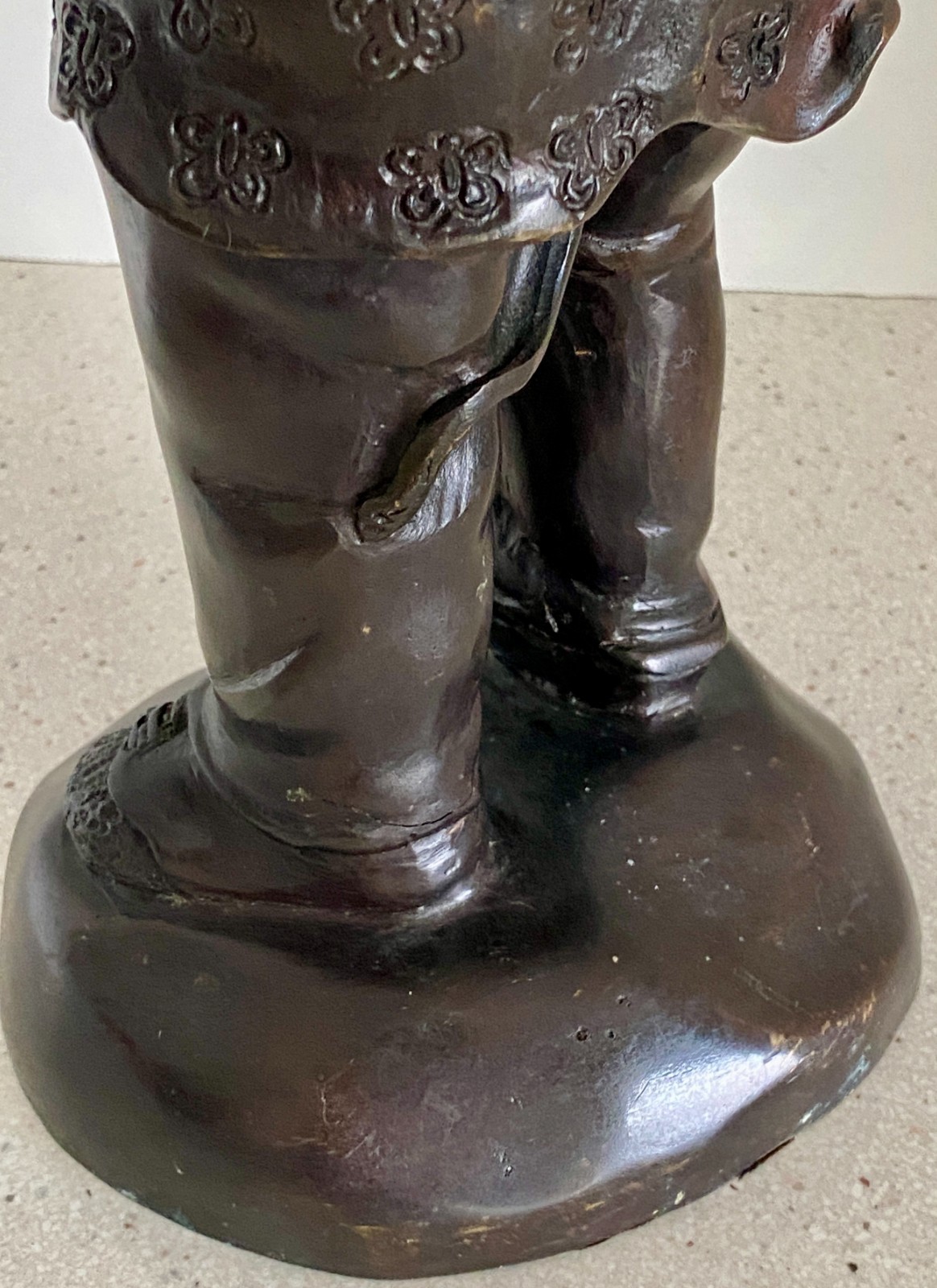 Vtg 16" Bronze Anthropomorphic Pig Sculpture Playing Violin Maitland Smith MCM