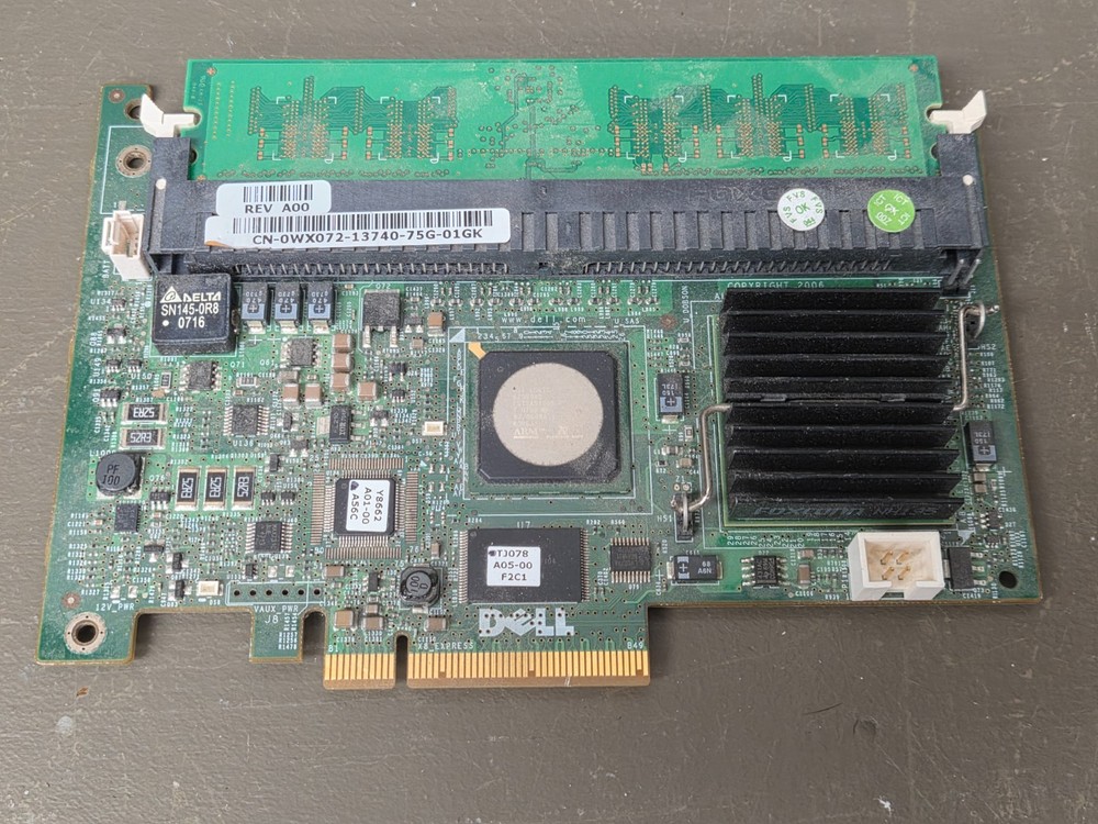Dell PowerEdge 2950 SAS RAID Controller Card 0WX072  UNTESTED    RL245