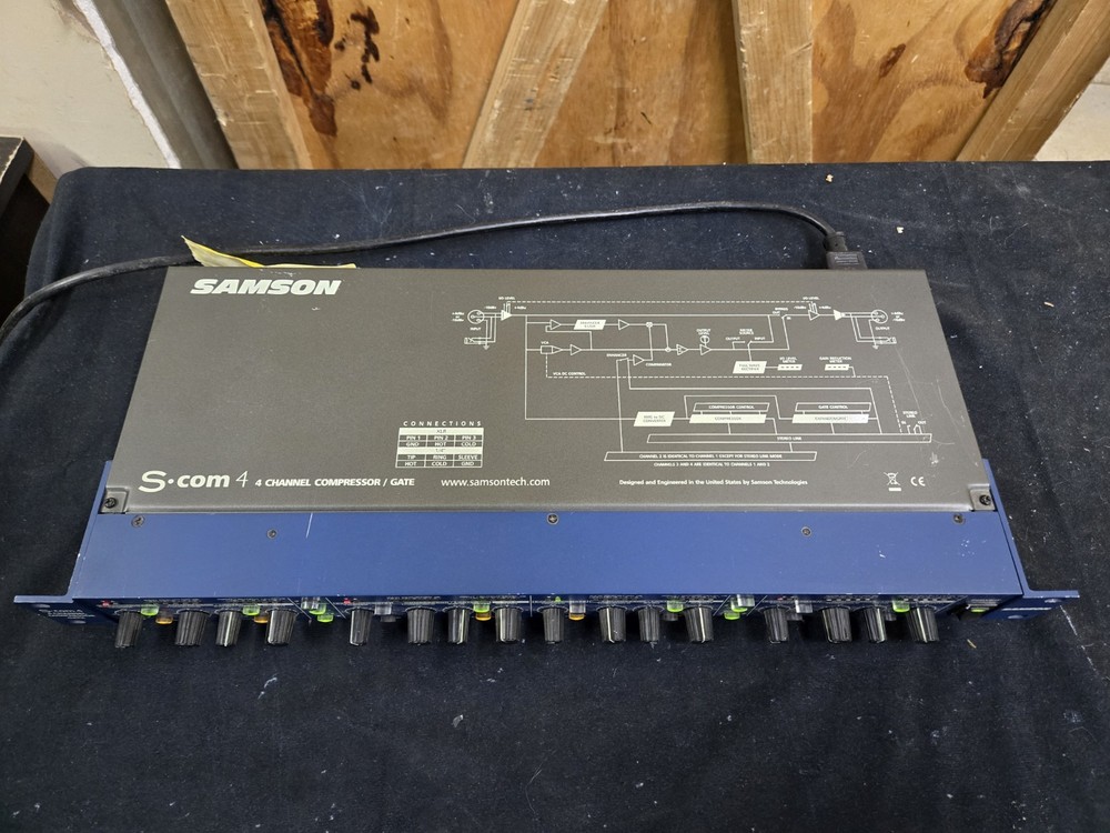 Samson S-Com 4 Four Channel Compressor/Gate - Ch. 1 is BAD - Please Read