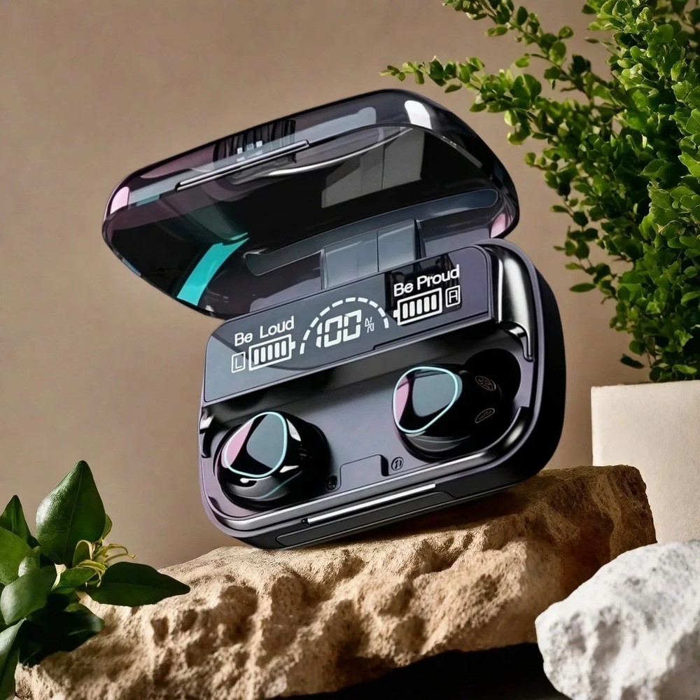 TWS Bluetooth Earbuds Waterproof Bluetooth5.1 Headset Noise Cancelling Wireless~